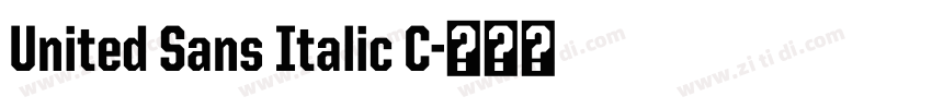 United Sans Italic C字体转换